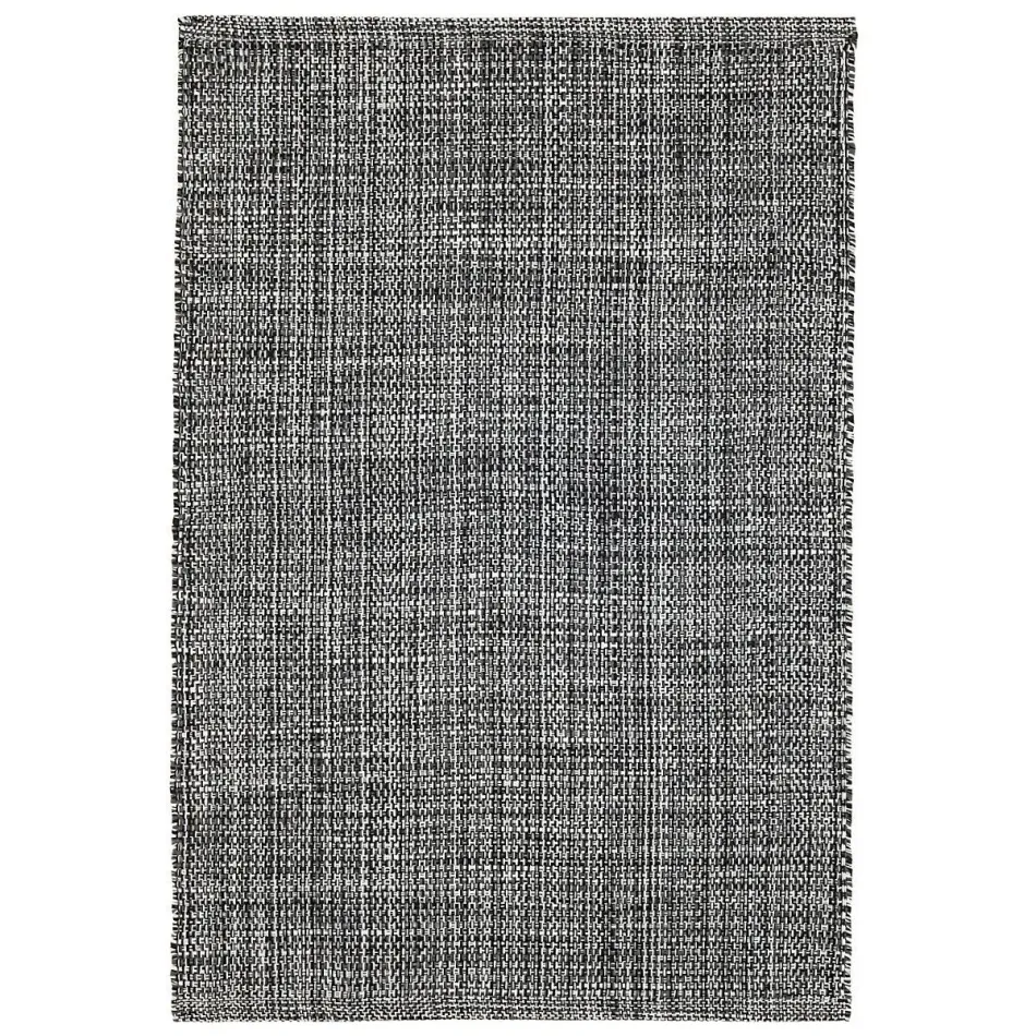 Fusion Black Handwoven Indoor/Outdoor Rug 4' x 6'