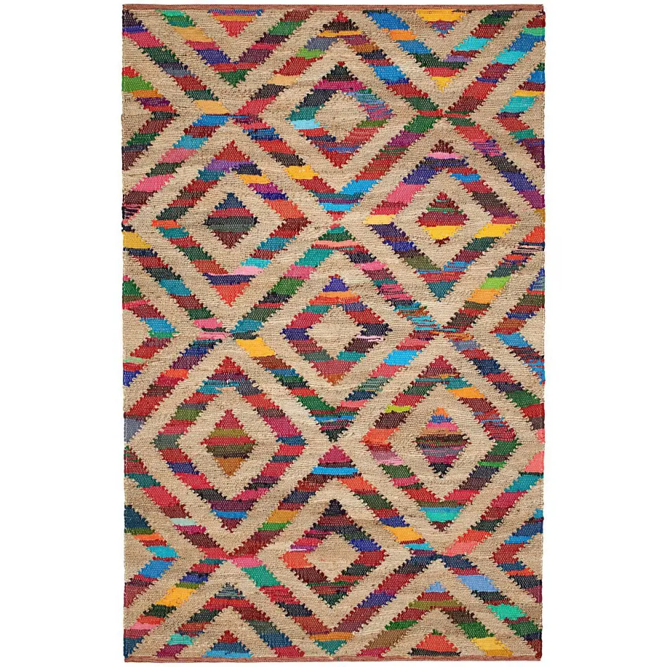 Tetra Chindi Multi Handwoven Jute Rugs