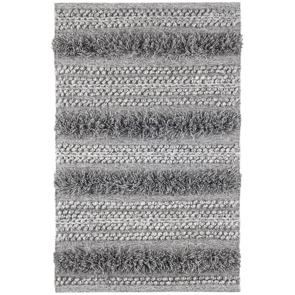 Zhara Stripe Grey Handwoven Indoor/Outdoor Rugs