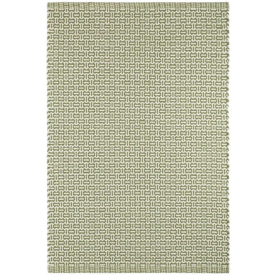 Miss Muffet Olive Handwoven Cotton Rugs