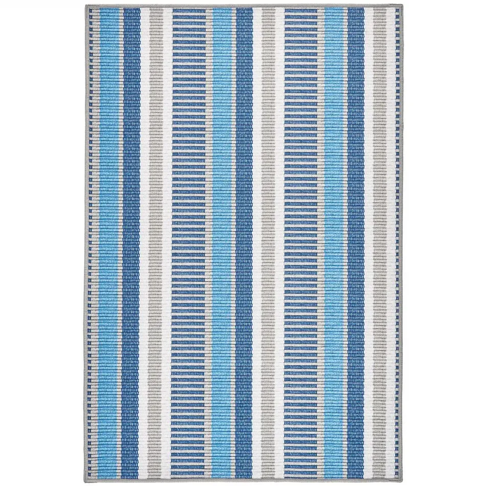 Always Greener by Kit Kemp Blue/Grey Machine Washable Rugs