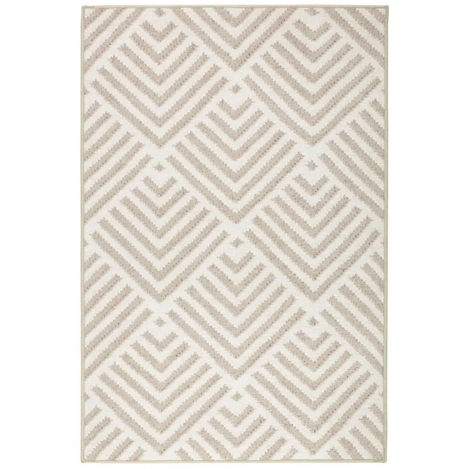 Cleo Cement by Bunny Williams Machine Washable Rug 5' X 8'