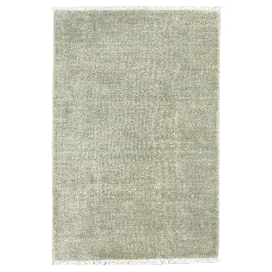 Hudson Desert Sage Hand Loom Knotted Rug - 5x8