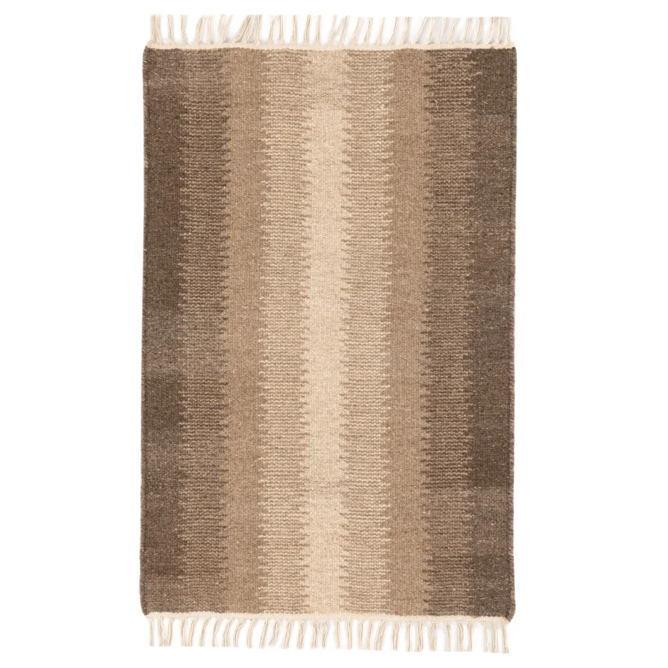 Ronan Ikat Natural Handwoven Wool Rug - 2x3