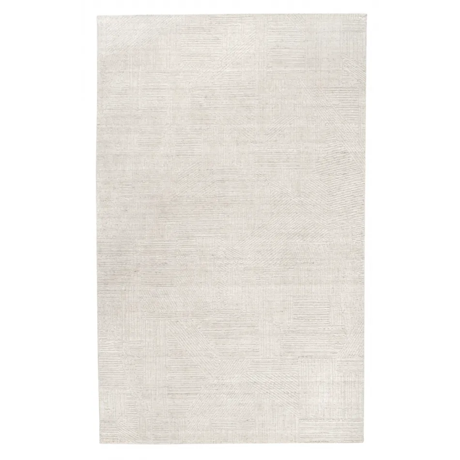 Adrian Beige Handwoven Wool Rug