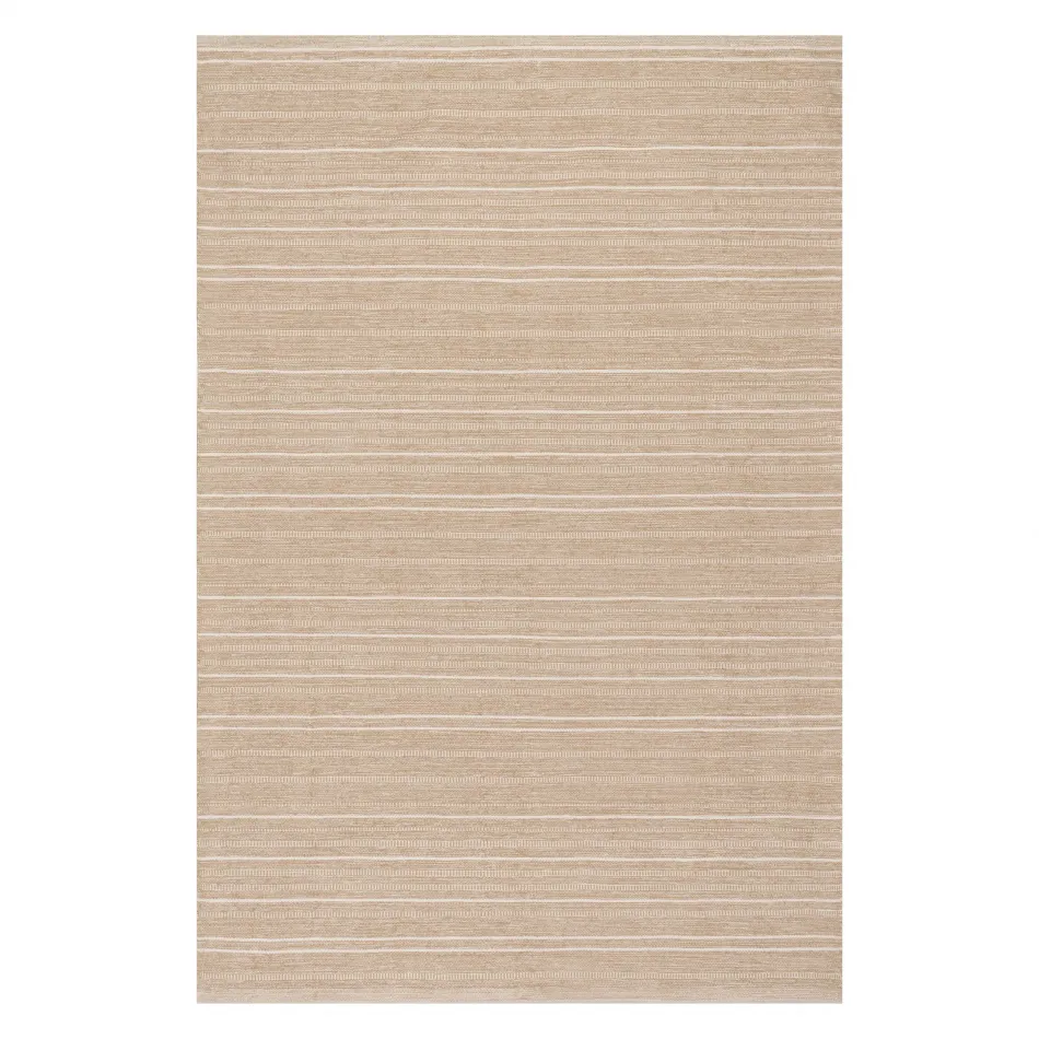 Skipper Stripe Khaki Handwoven Indoor/Outdoor Rug
