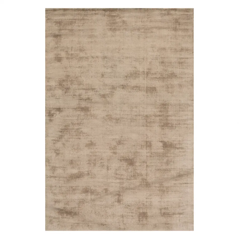 Alva Taupe Hand Loom Knotted Viscose Rug