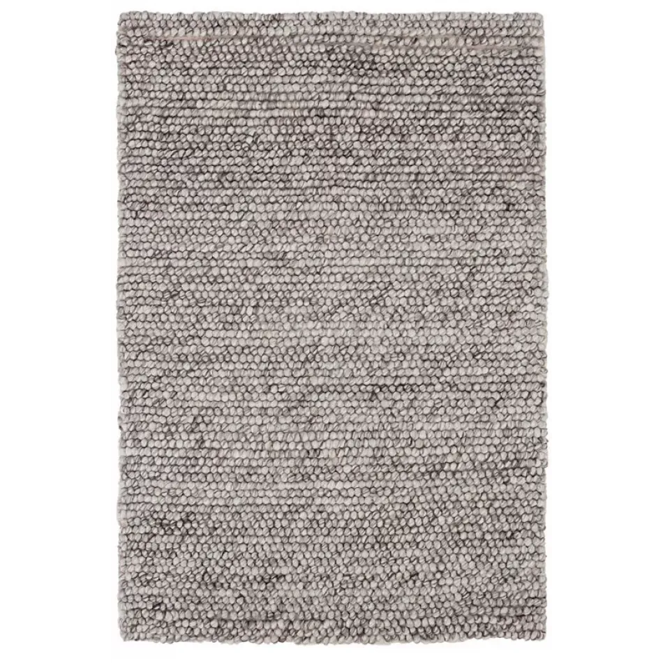 Niels Grey Woven Wool viscose Rugs