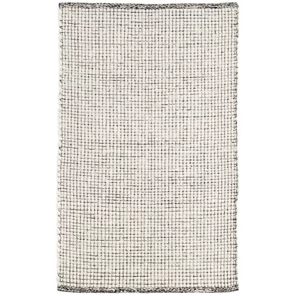 Network Black Handwoven Wool Rug 5' x 8'