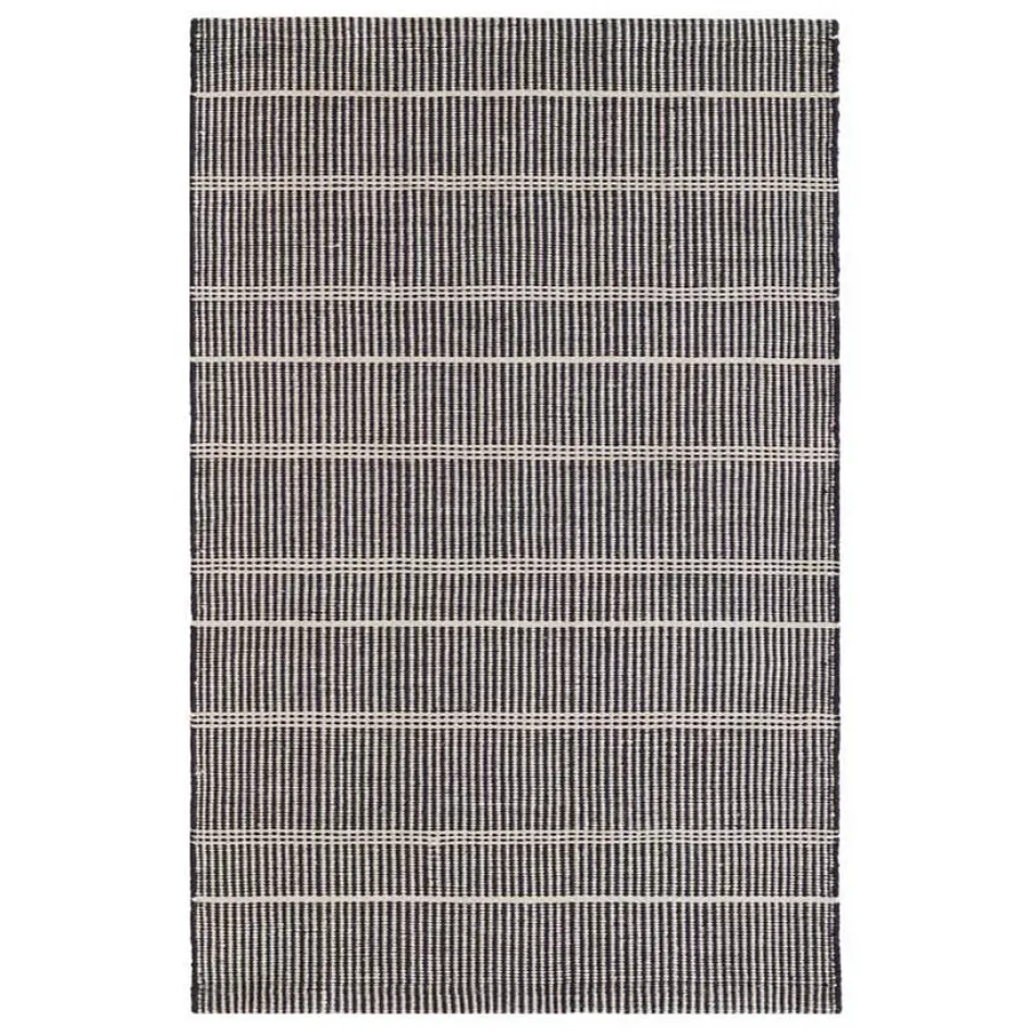 Samson Black Handwoven Indooor/Outdoor Rug 2' x 3'