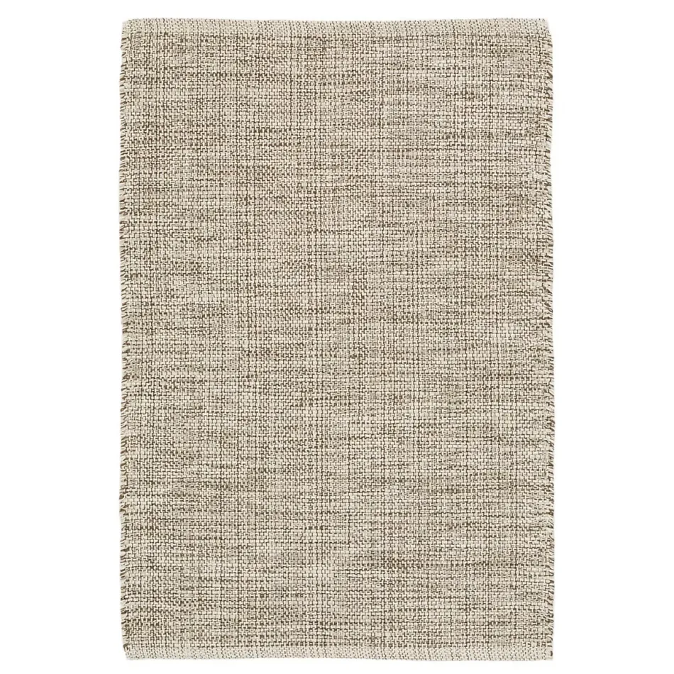 Marled Brown Woven Cotton Rug 2' x 3'