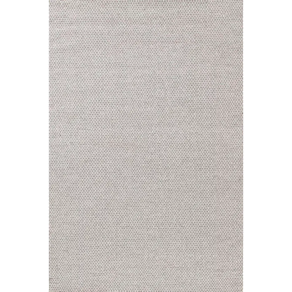 Honeycomb Ivory/Grey Handwoven Wool Rug 9' x 12'