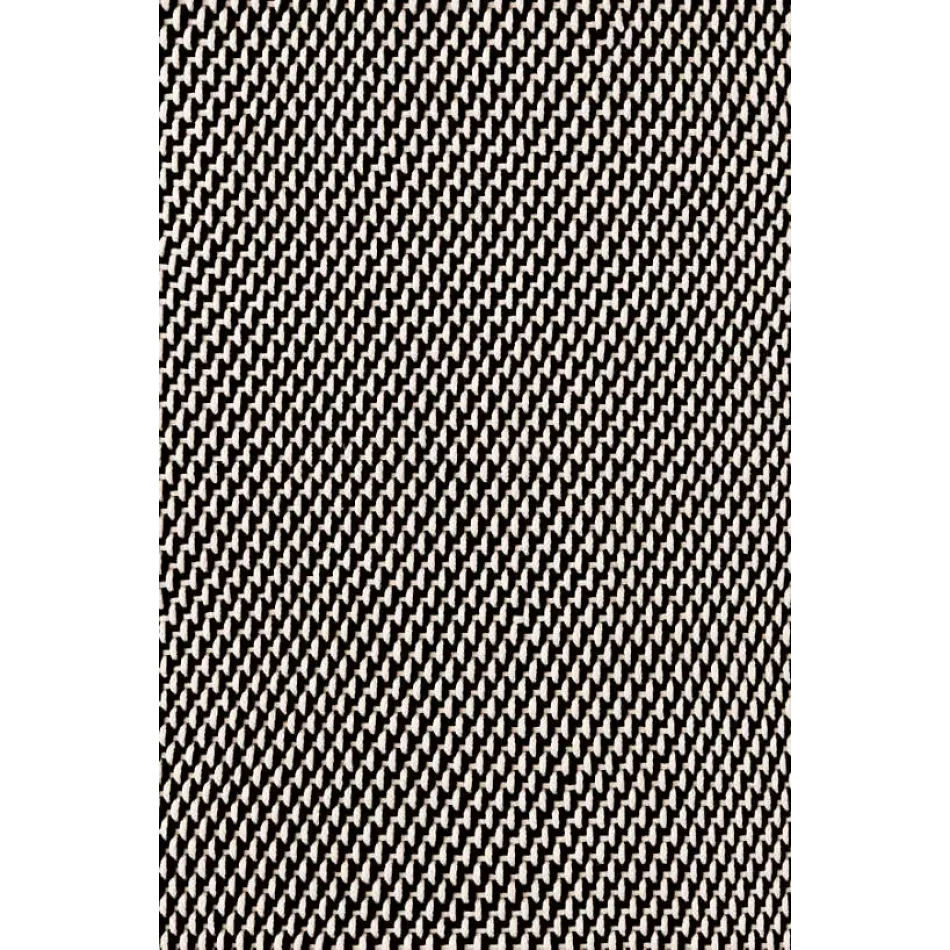 Two-Tone Rope Black/Ivory Handwoven Indooor/Outdoor Rug 8' x 10'