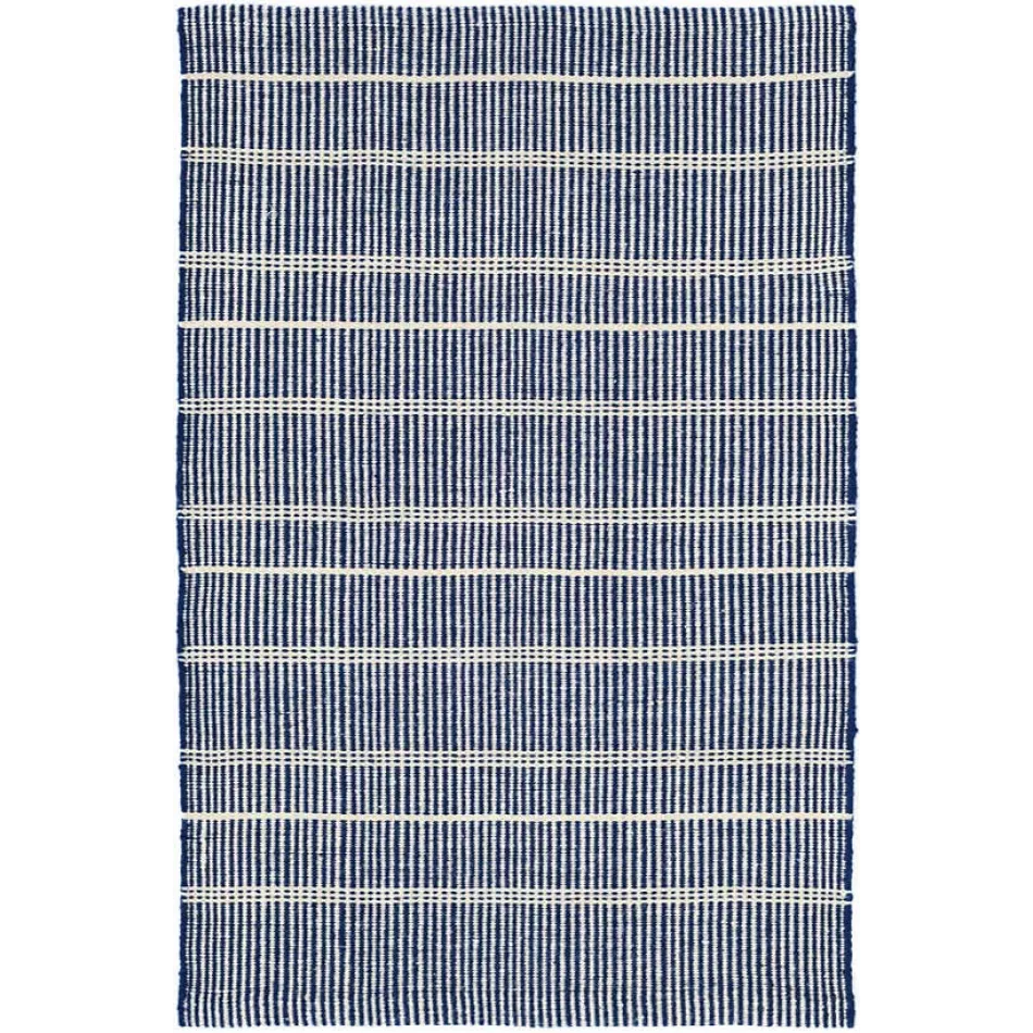 Samson Navy Handwoven Indooor/Outdoor Rug 6' x 9'