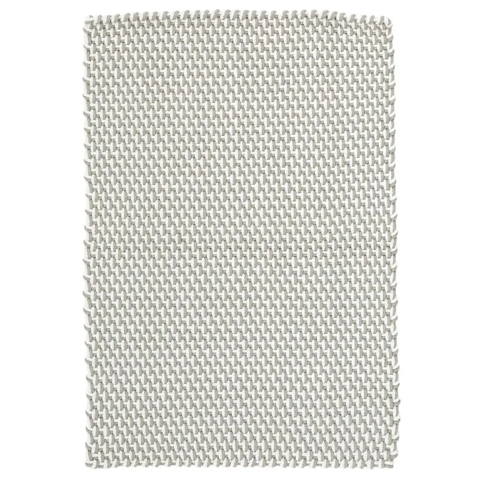 Two-Tone Rope Platinum/White Indoor/Outdoor Rugs