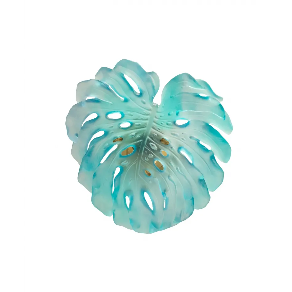 Monstera - Emilio Robba Small Turquoise Wall Leaf with Short Fixing