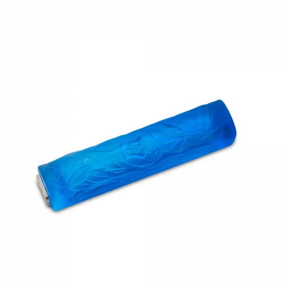 Blue Olive Leaf Mezuzah (Special Order)