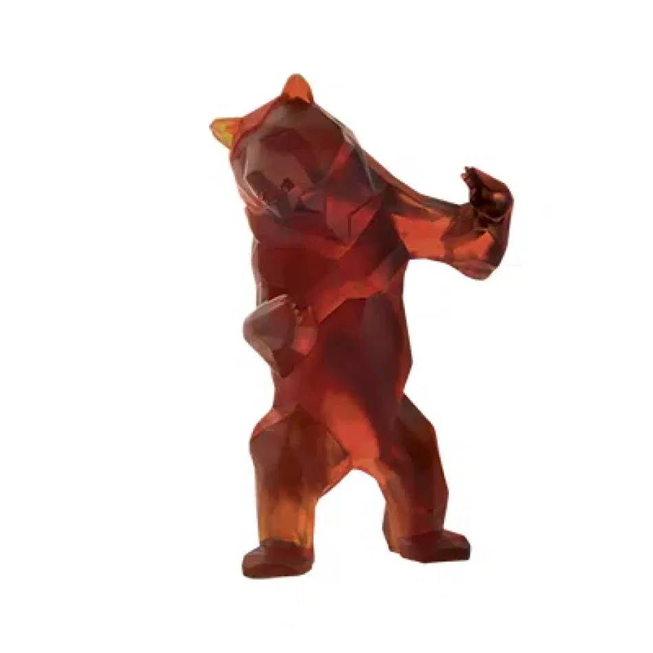 Dark Amber Wild Bear by Richard Orlinski (Special Order)