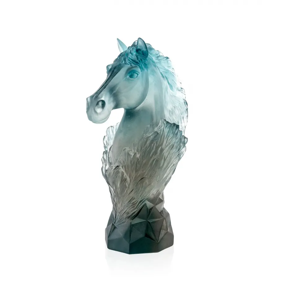 Cavalcade Blue-Gray Chess Knight