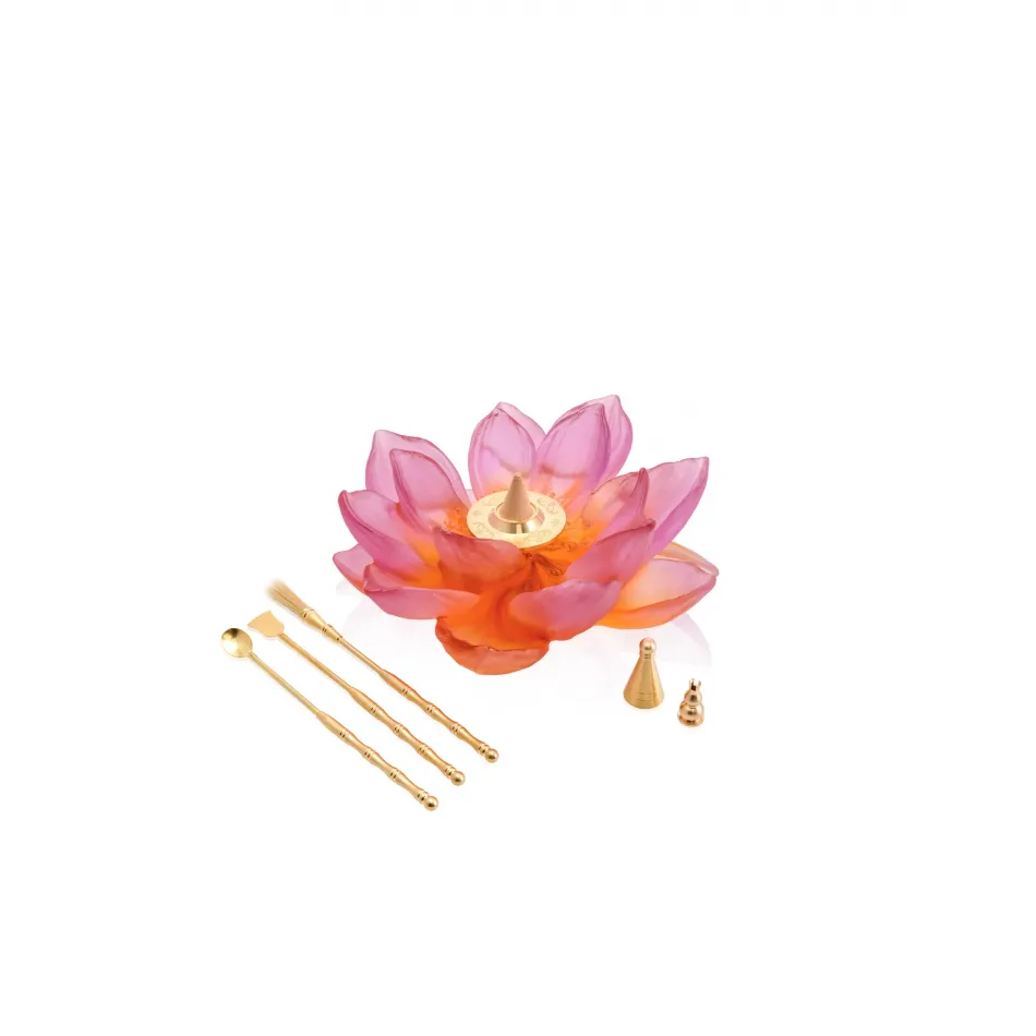 Jardin de Lotus Amber Pink Incense Holder