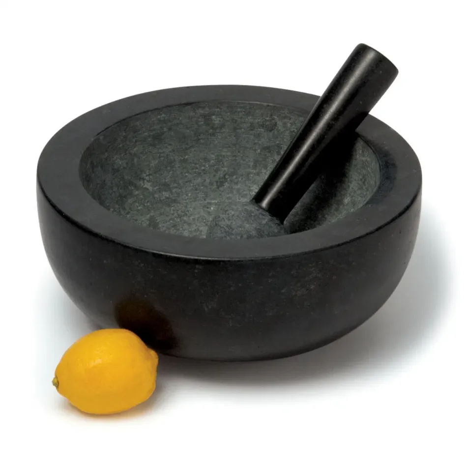 Black Granite Pestle & Mortar, Large