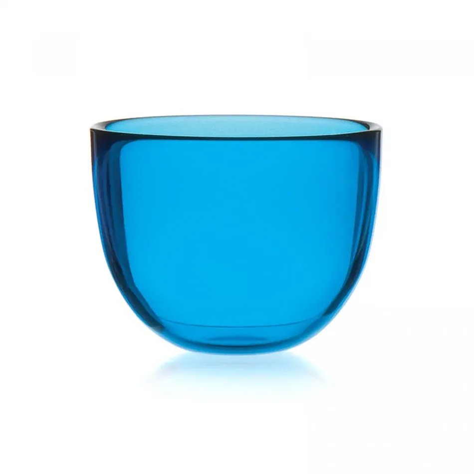 David Mellor Aqua Blue Glass Bowl 7.5cm