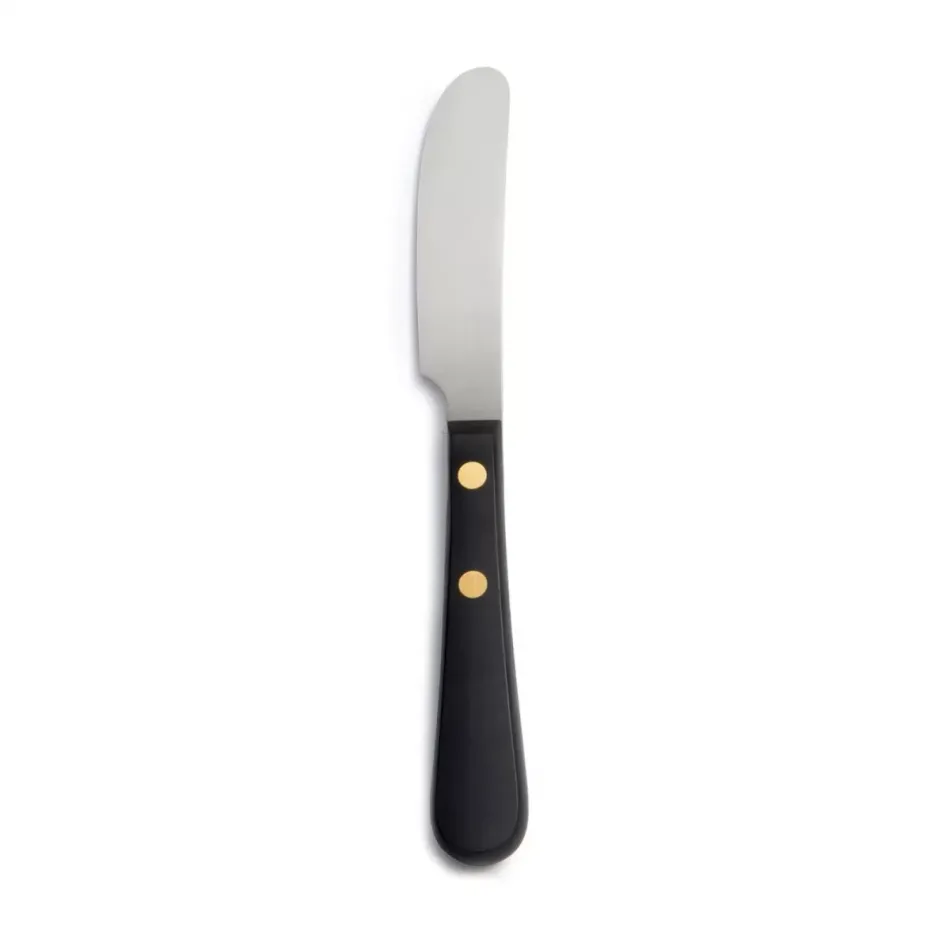 Provencal Black Stainless Dessert Knife Black