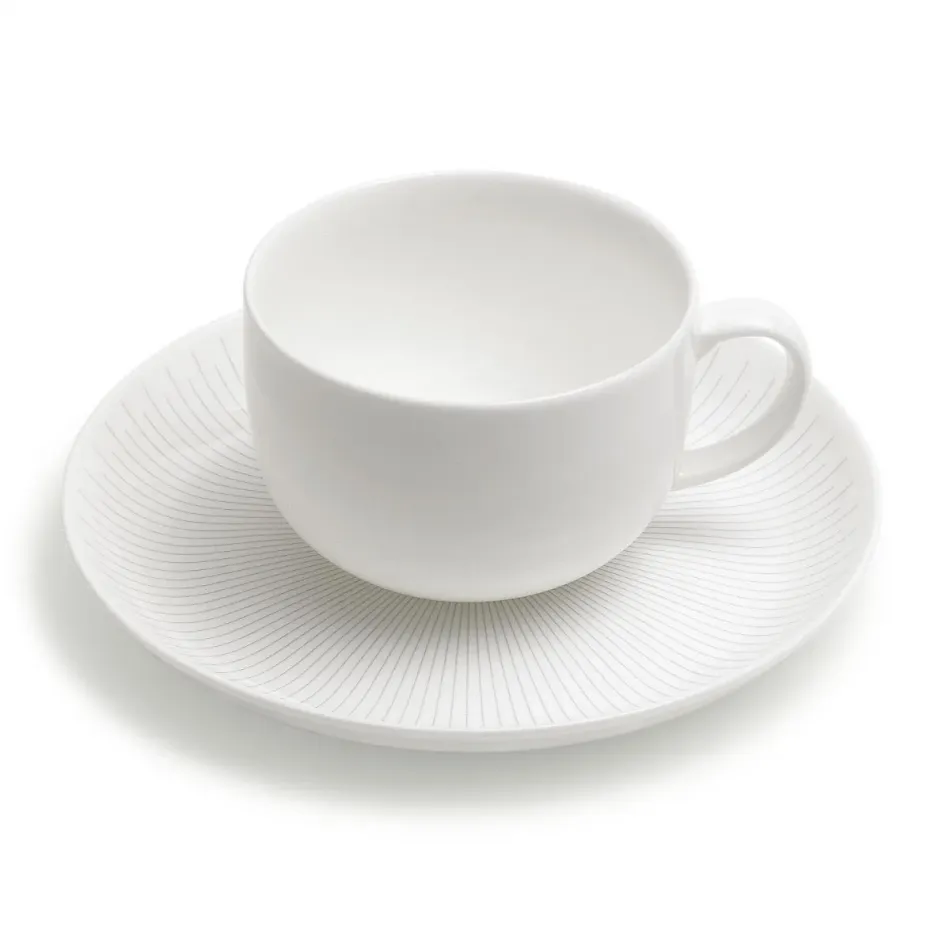 David Mellor Deco China Tea Cup/Saucer 21cl