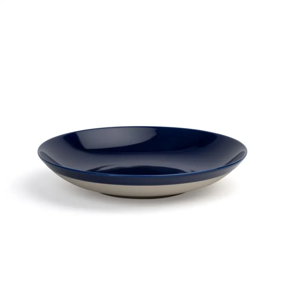 David Mellor Blue Stoneware Pasta Plate 22.5cm