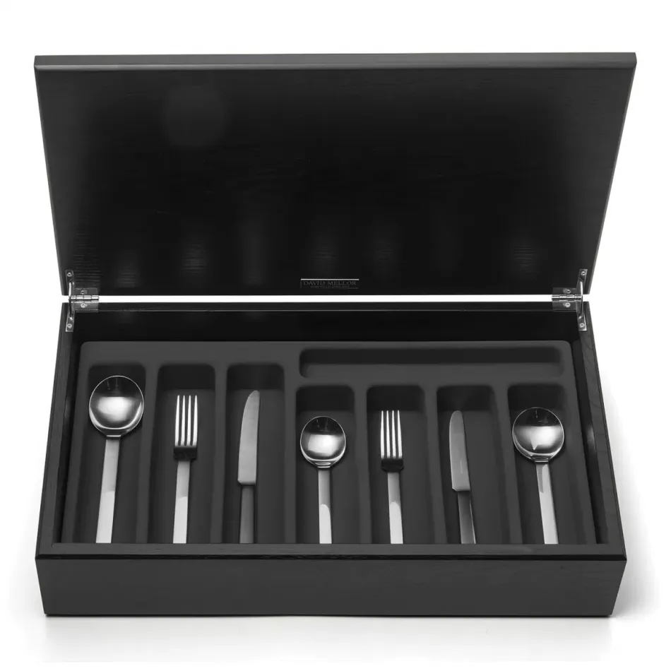 Odeon Stainless 44-Piece Canteen Oak