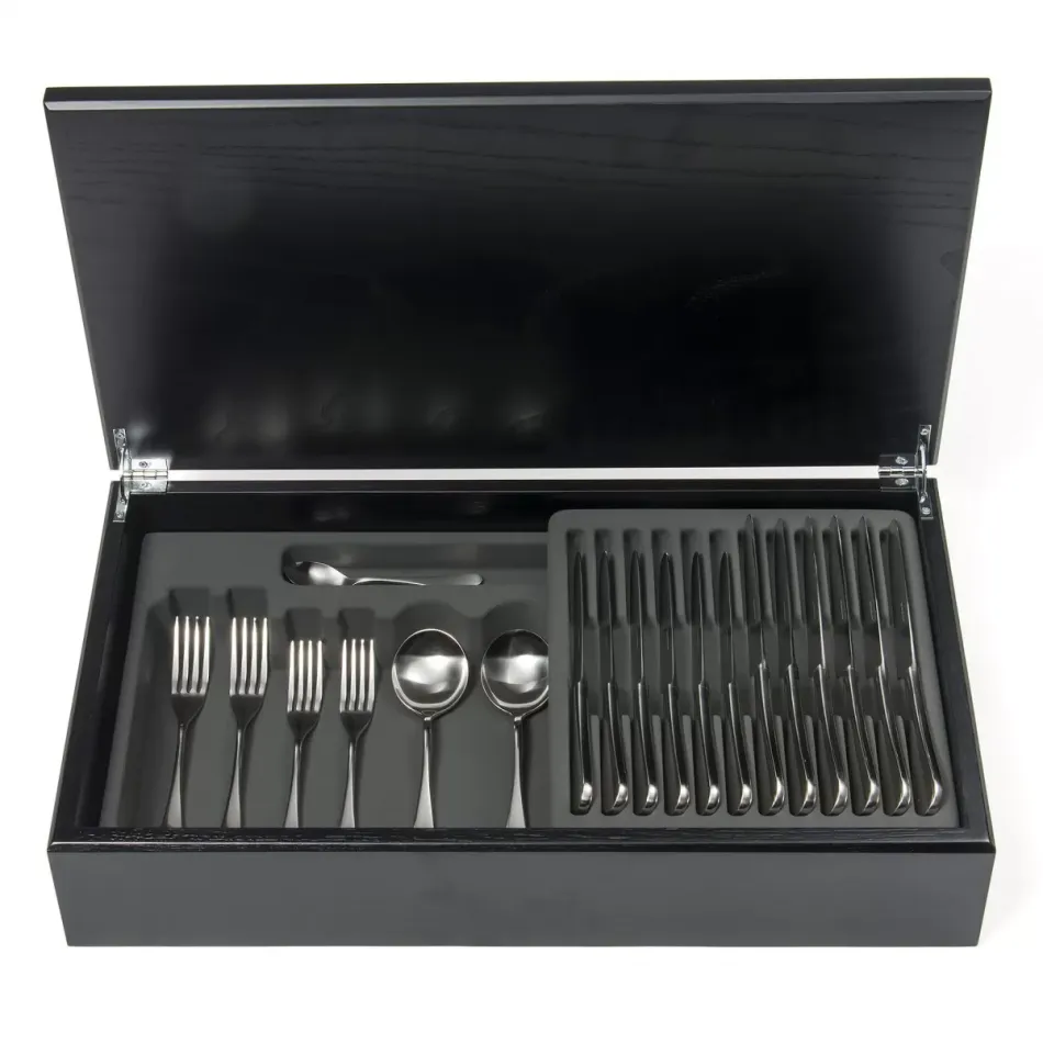 English Stainless 44-Piece Canteen Oak