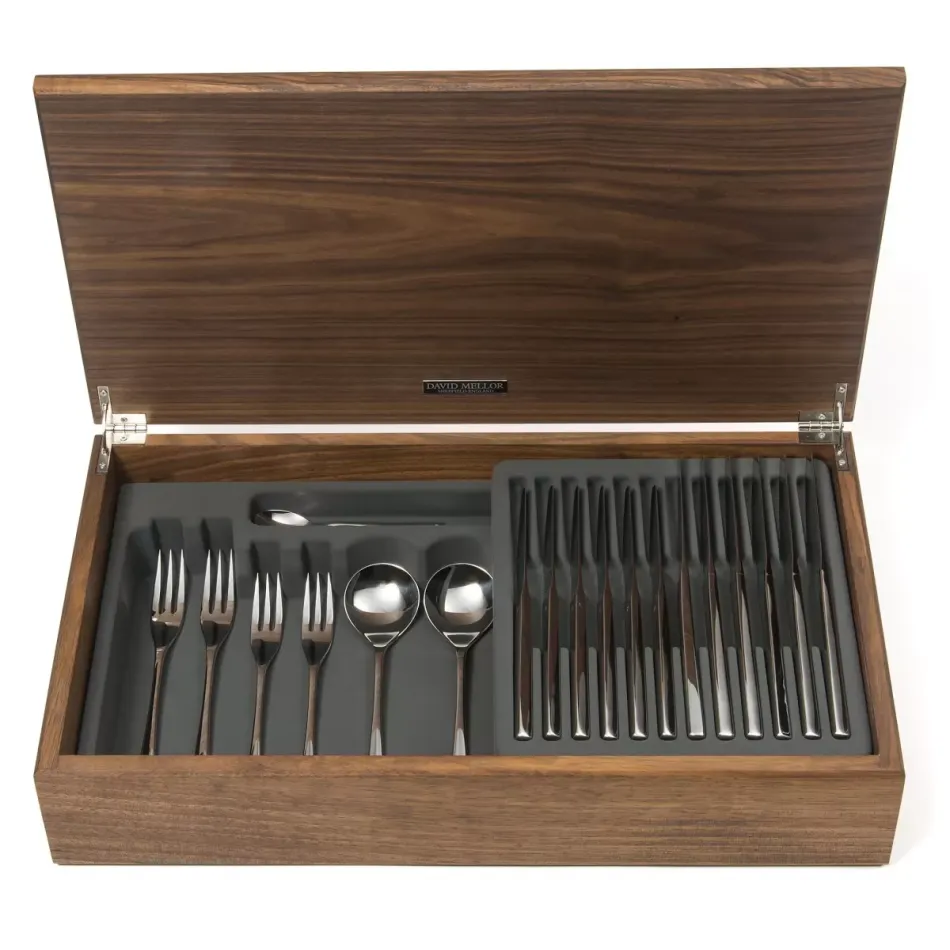 Embassy Stainless 44-Piece Canteen Walnut