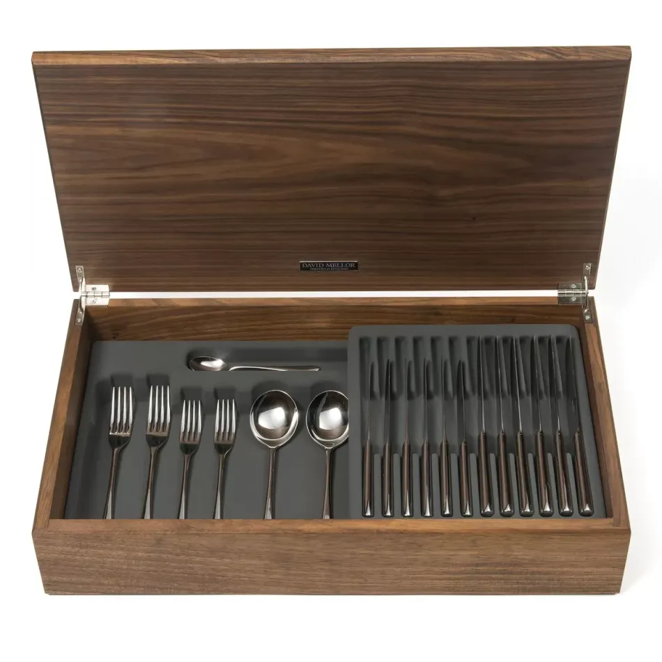 Pride Silverplated 44-Piece Canteen Walnut