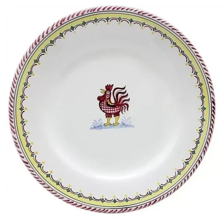 Orvieto Red Rooster Simple Dinner Plate 11 in Rd