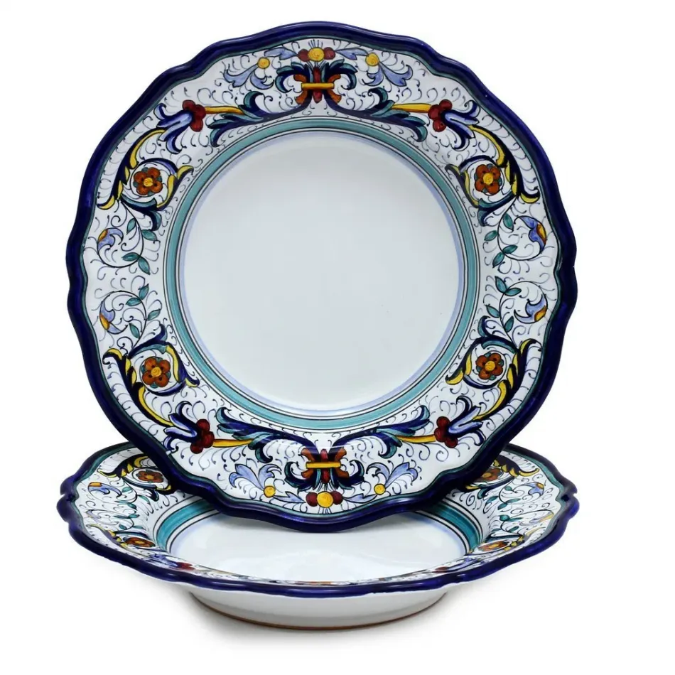 Vecchia Deruta Rim Pasta Soup Plate 10 in Rd