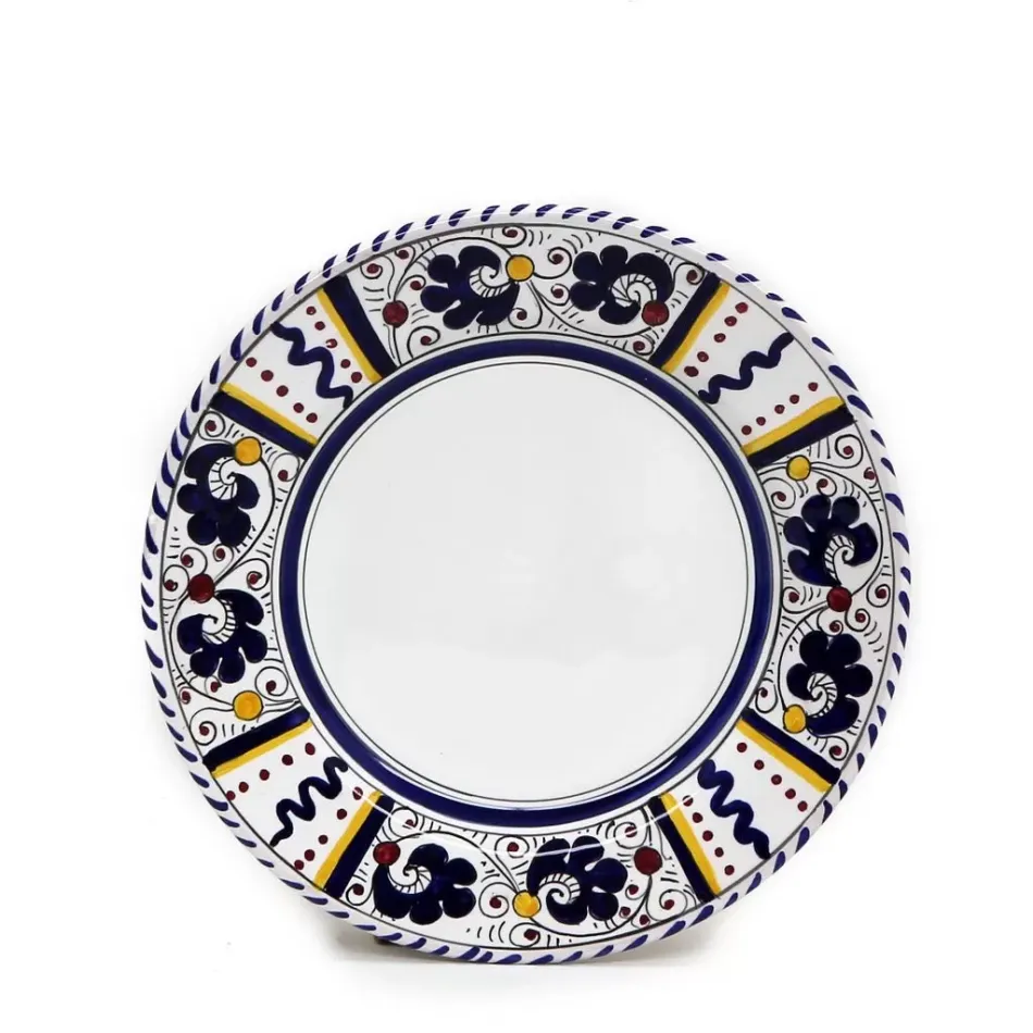 Orvieto Blue Rooster Salad Plate (White Center) 8 in Rd