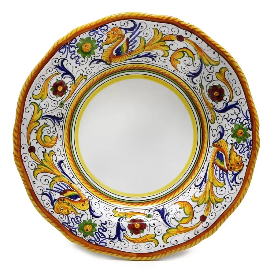 Raffaellesco Dinner Plate (White Center) 11 in Rd