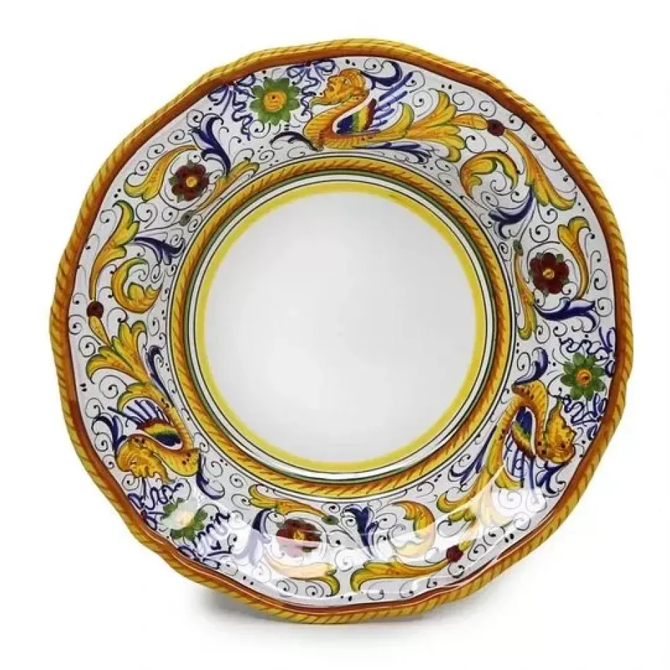 Raffaellesco Rim Pasta Soup Plate (White Center) 10.5 in Rd