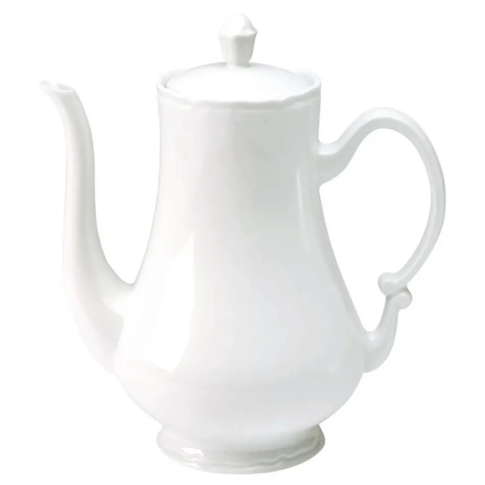 Colbert White Coffeepot