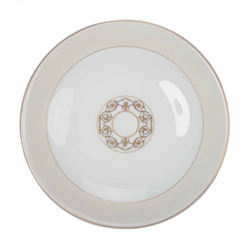 Tuileries White Rim Soup Plate