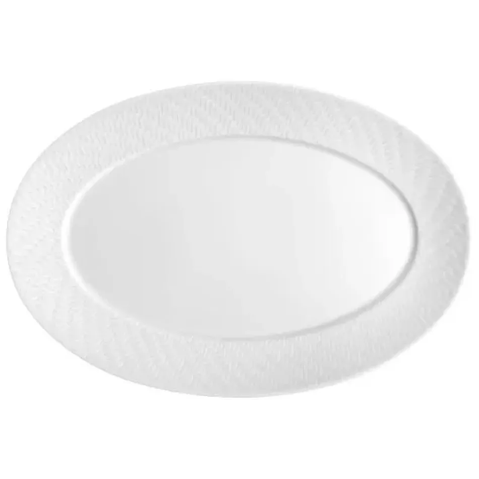 Waves Relief Asia Platter Oval Small