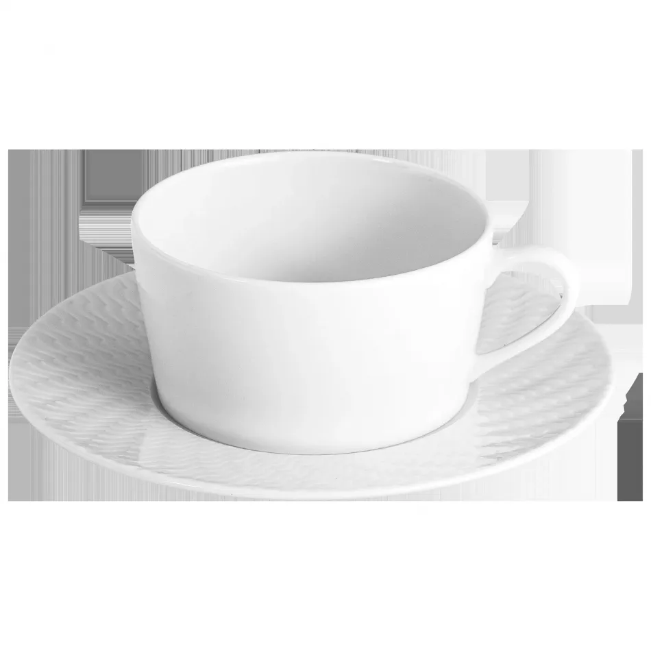 Waves Relief No 41 Tea Cup & Saucer