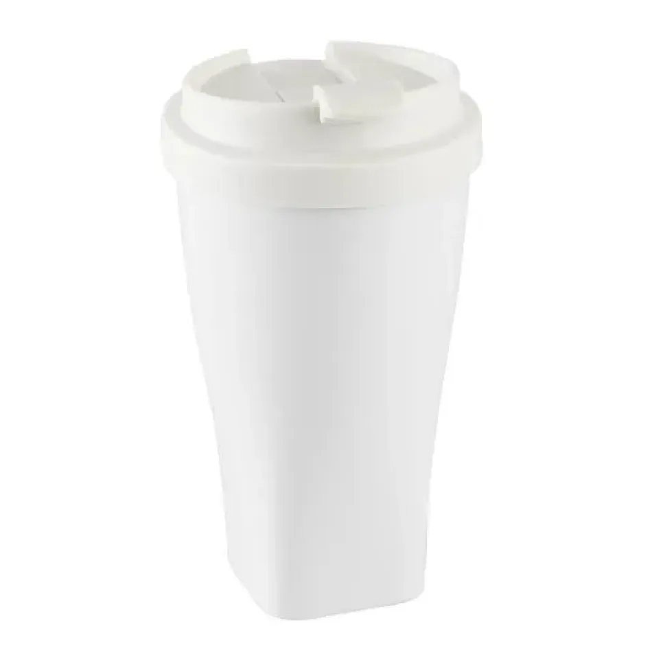 Meissen2go Coffee To Go Mug with Plastic Lid White