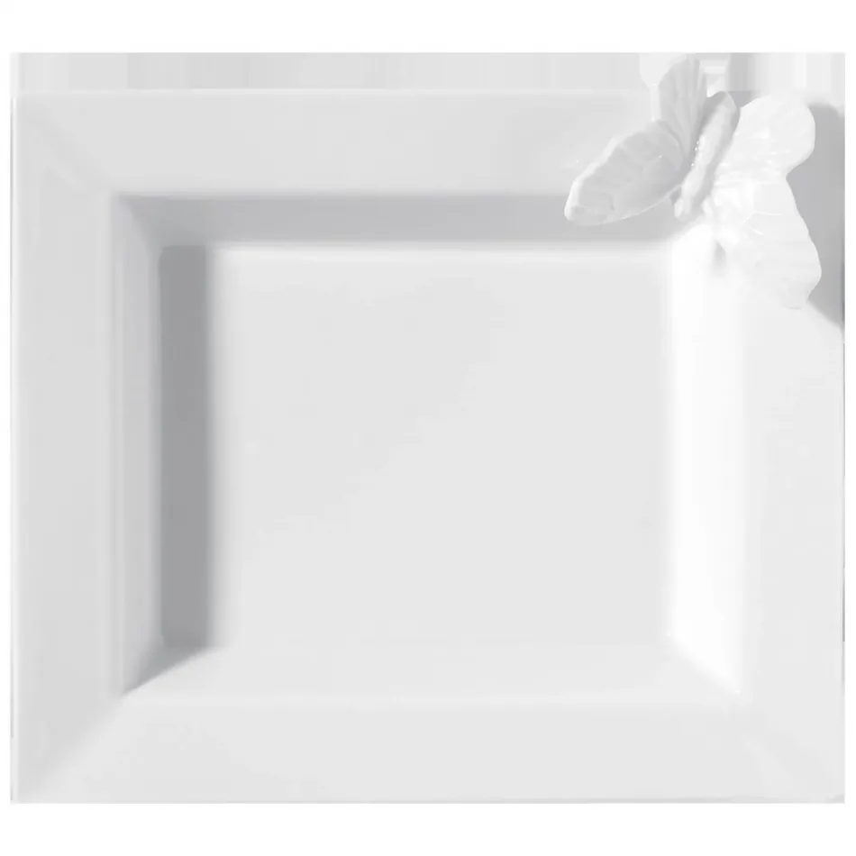 Dressed in White Butterfly 6.5" x 5" Vide Poche Small