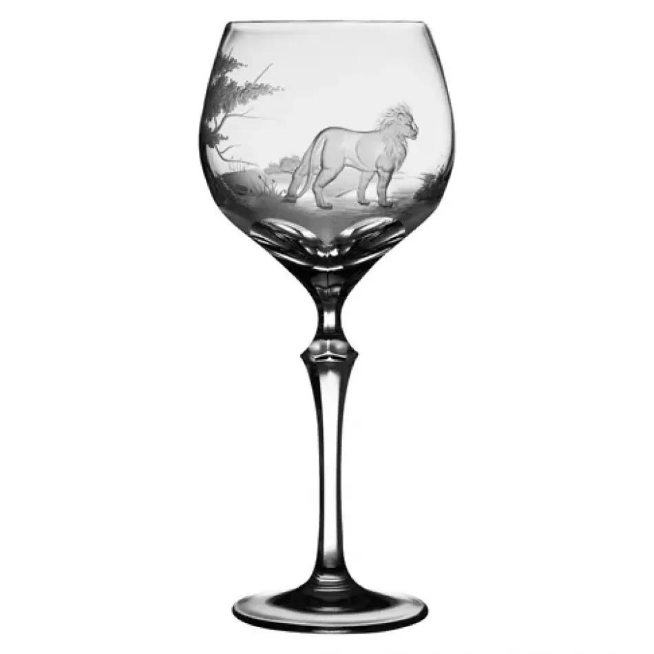 Safari Lion Clear Water Goblet