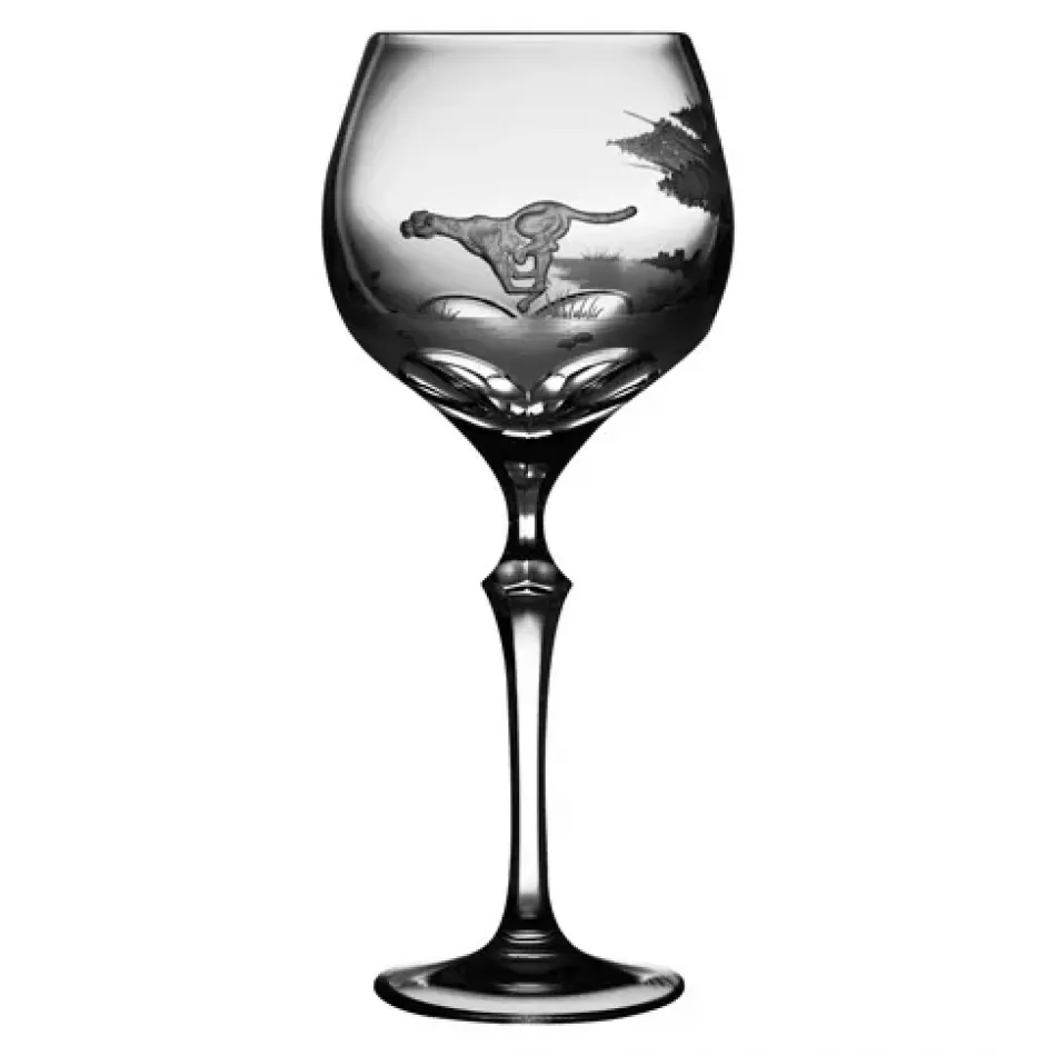 Safari Cheetah Clear Water Goblet