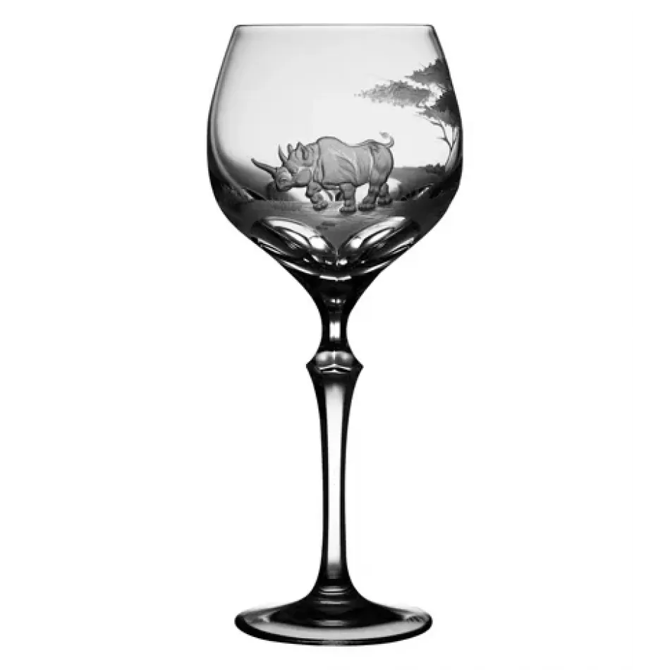 Safari Rhino Clear Water Goblet