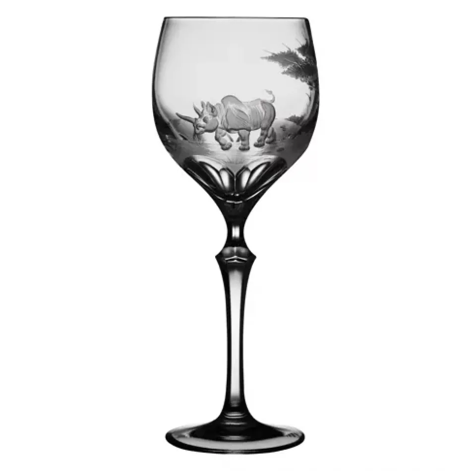 Safari Rhino Clear Red Wine Glass