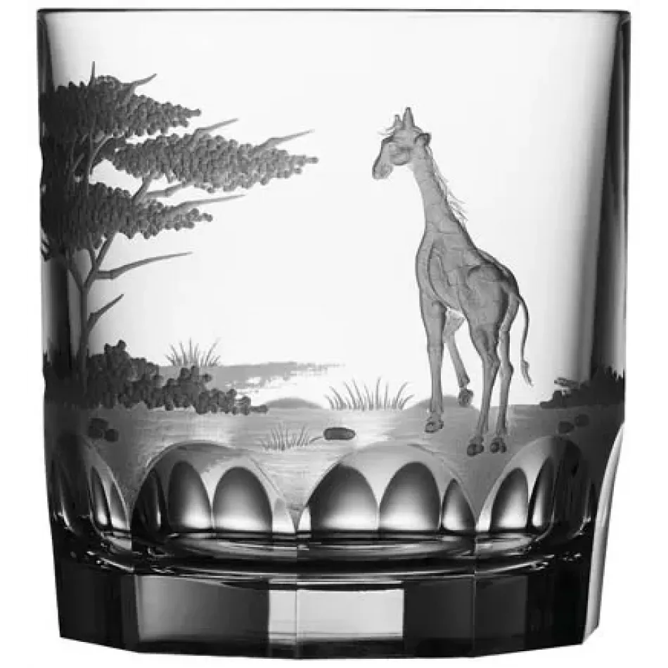 Safari Giraffe Clear Double Old Fashioned