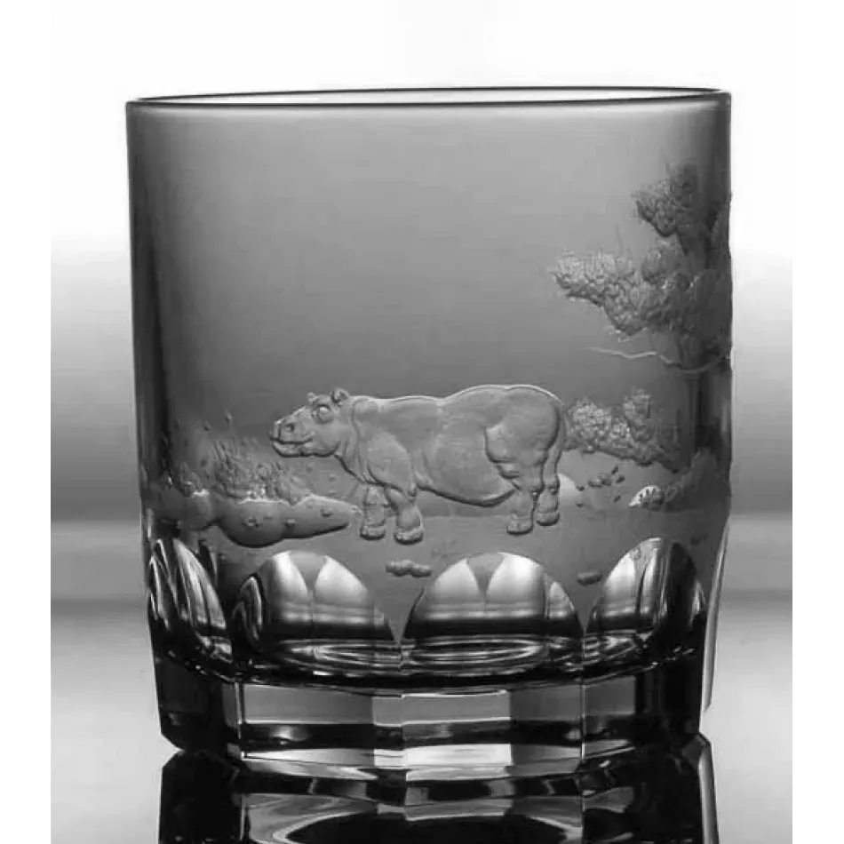 Safari Hippo Clear Double Old Fashioned